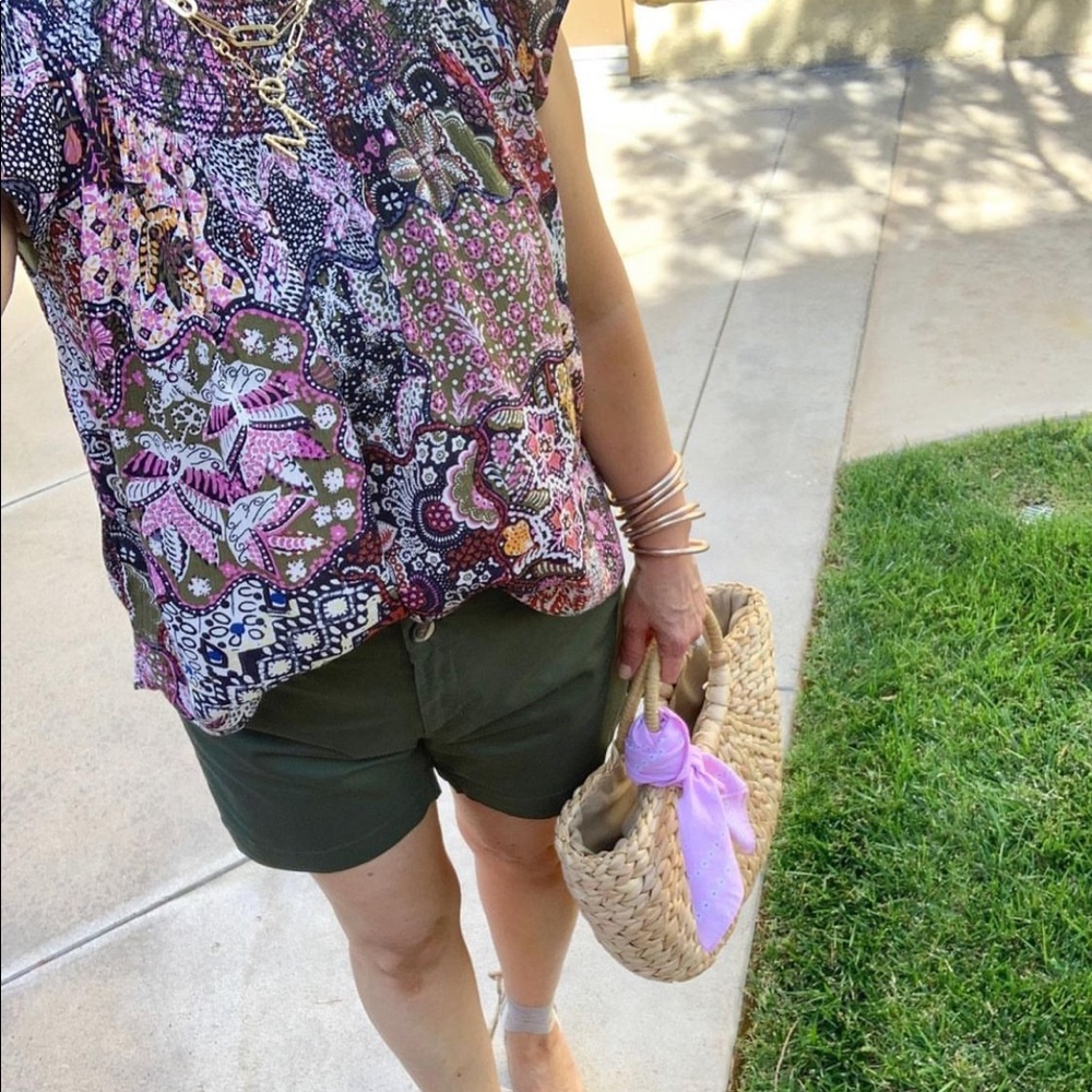 LOFT smocked top